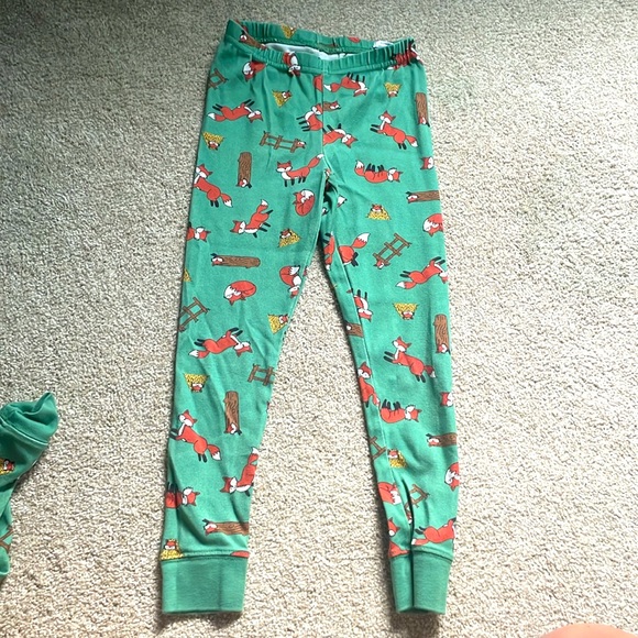 Green fox L.L. Bean pajamas size 6x - Picture 3 of 3